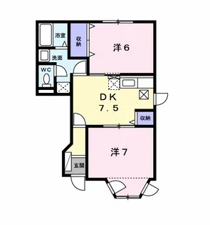 グレースコート2【1階】の間取り
