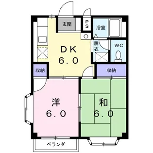 コーポ梨花【2階】の間取り