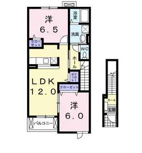 アルカンシエル・ド・モコI【2階】の間取り