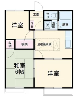 メゾン中野B【2階】の間取り