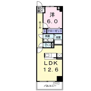 プラシード・アルバ【4階】の間取り