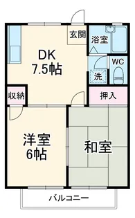 コートナカノ【2階】の間取り