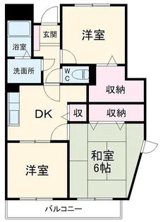 フェリシア則武【2階】の間取り