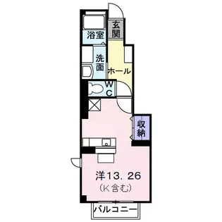 フローラルハイツⅢ【1階】の間取り