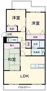 マンションたむかい【2階】の間取り