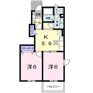 ネオメイト21 A【1階】の間取り