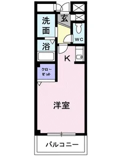 ノースコートA【1階】の間取り