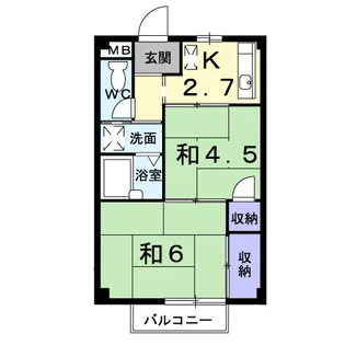 フローラル内藤D【1階】の間取り