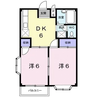 シティハイツ栗原A【2階】の間取り