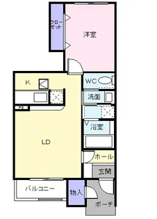 ヴェトレリーア【1階】の間取り