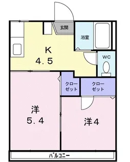 コーポ・美樹【2階】の間取り