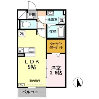 パルフェ【2階】の間取り