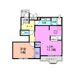 フォレスト・ケイ弐番館【1階】の間取り