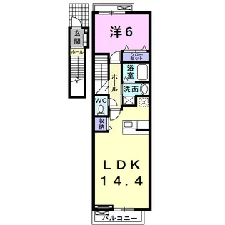 M.T GREEN【2階】の間取り
