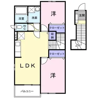 パストラーレ B【2階】の間取り