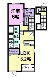 エターナル【2階】の間取り