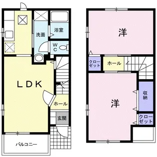 メゾンフィオーレ【1階】の間取り