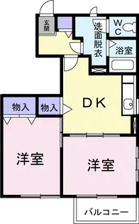 エスポワールB【1階】の間取り