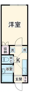 クロノス愛名【101号室】の間取り