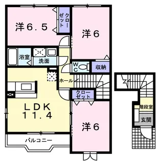 プリンスA【2階】の間取り