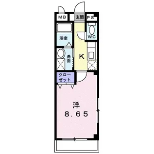 エスパソ諏訪【2階】の間取り