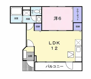 エコーガーデン西町【1階】の間取り