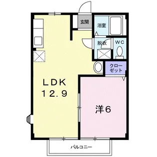 カーム鈴木【1階】の間取り