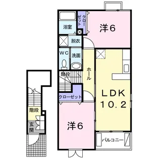メゾンドリカムⅢ【2階】の間取り