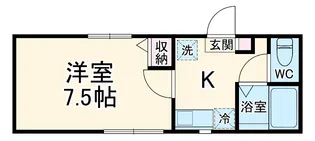 ハウズライフ本厚木駅前館【1階】の間取り