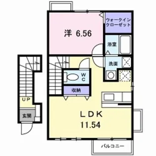サンセールⅠ【2階】の間取り