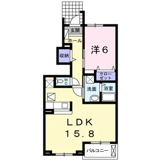メゾン りら B【1階】の間取り