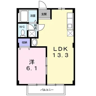 パルトカーサⅡ【2階】の間取り