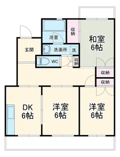 コートビレッジ山手B【302号室】の間取り