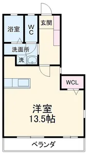 アヴィル旭町【2階】の間取り