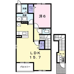 ヴィラ・リッツⅡ【2階】の間取り
