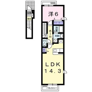 アンベル・ルピナス【2階】の間取り