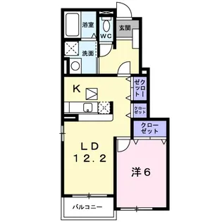 ベアーレⅡ【1階】の間取り