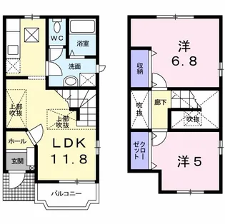 エクセレントタイムⅢ【1階】の間取り