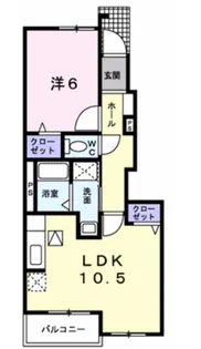 プラシード【1階】の間取り