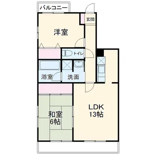 グリーンシティー五番館【601号室】の間取り