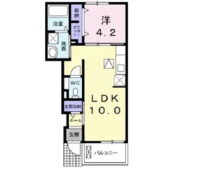 アビタシオン・AYAⅠ【1階】の間取り
