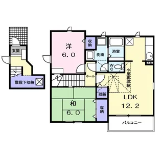 ガーデンスクエア佐藤C【2階】の間取り