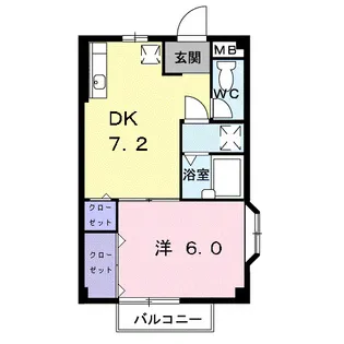 サウスヒルズ【2階】の間取り