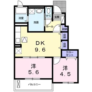 アルコバレーノ 和【1階】の間取り