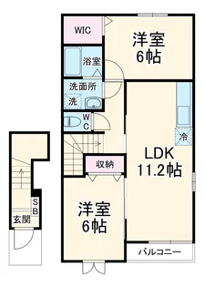 グランドエクセレント【2階】の間取り