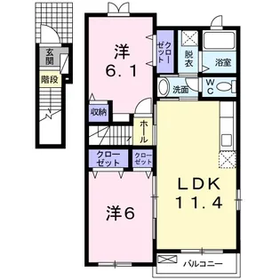 イスタンブール【2階】の間取り