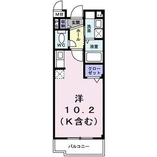 セントレ青山【2階】の間取り