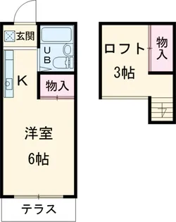 アトリエ・ノア【106号室】の間取り