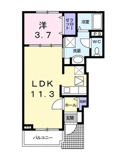 グラシアス【1階】の間取り