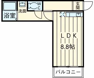 エスコートビル【2階】の間取り